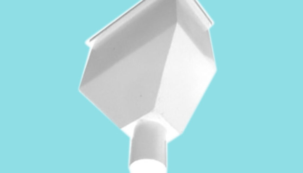 Small Square - round outlet 70mm - 160D x 300W x 350H